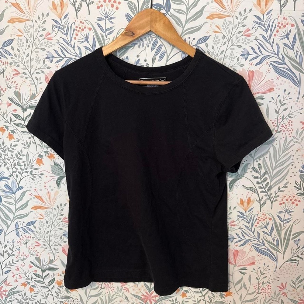 Tek Gear Black Short Sleeve Crewneck Performance Tee